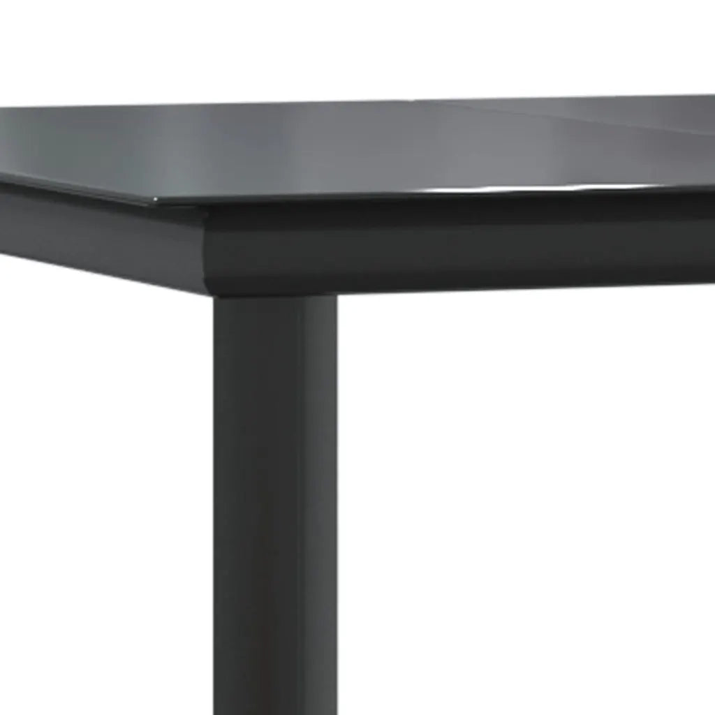 Set da Pranzo da Giardino 5 pz con Cuscini Grigio e Nero 3156604