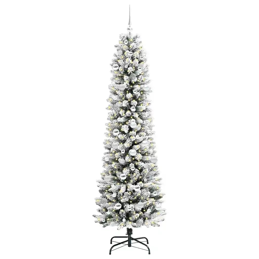 Albero di Natale artificiale con 300 LED Bianco 210 cm