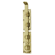 Leva di chiusura per cancello 430 x 72 mm. - zincato giallo