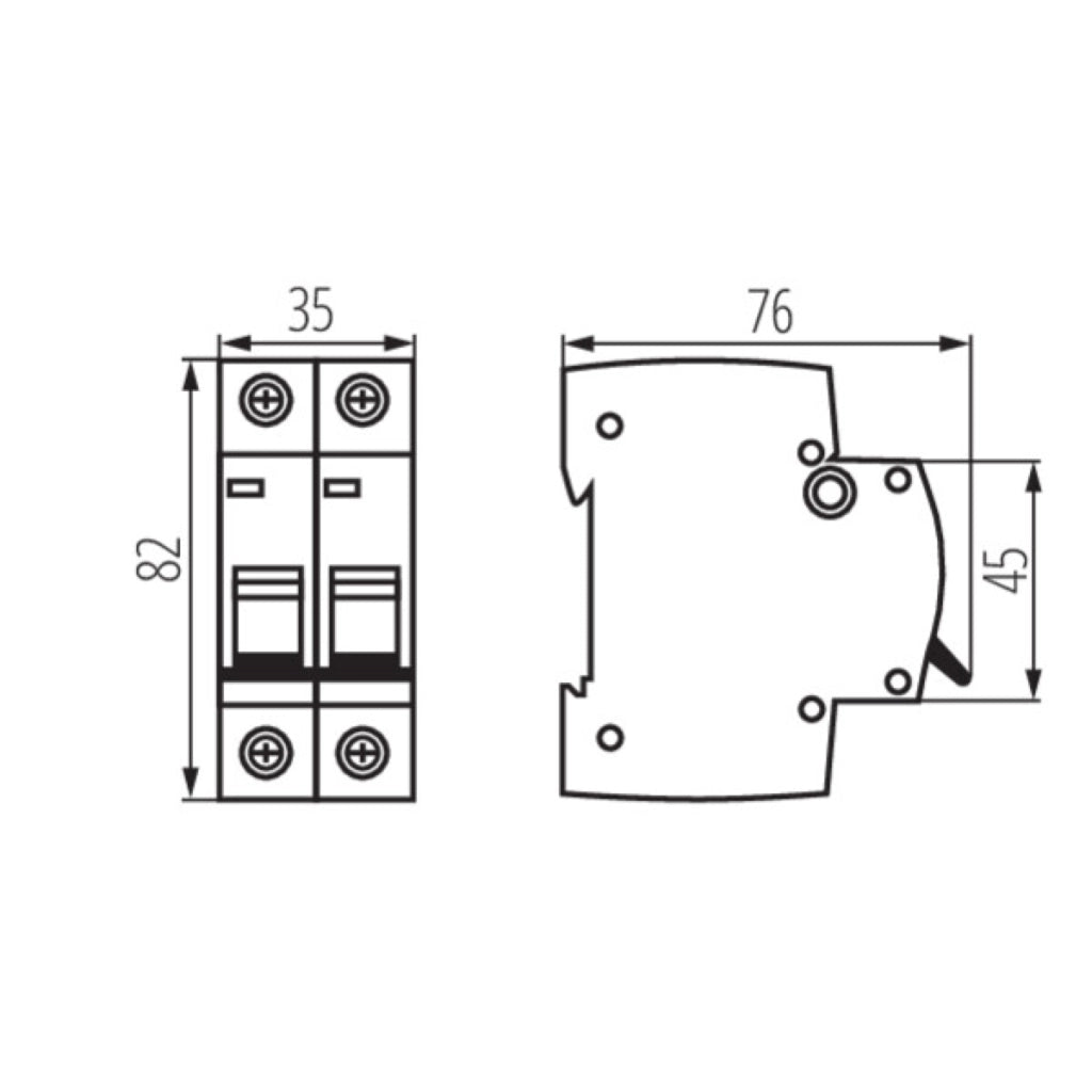 Interruttore Magnetotermico 2 Poli 20 A