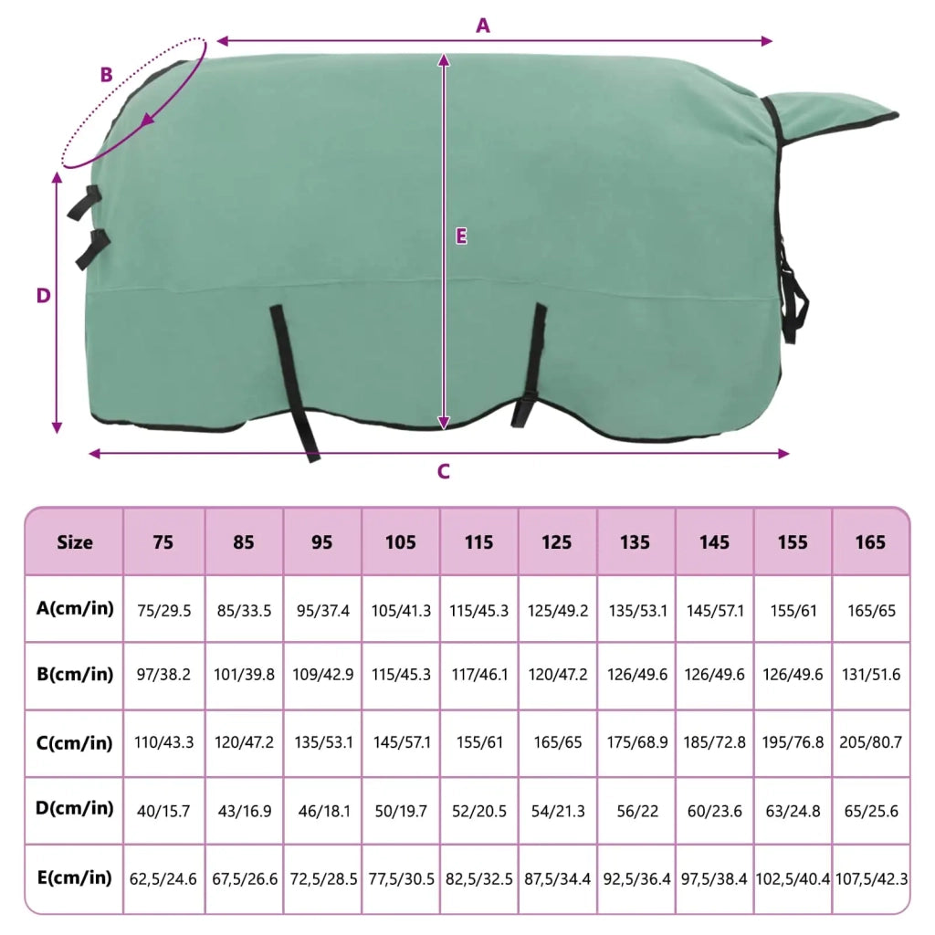 Coperta per Cavalli Verde speciale 135 cm Poliestere 42013243