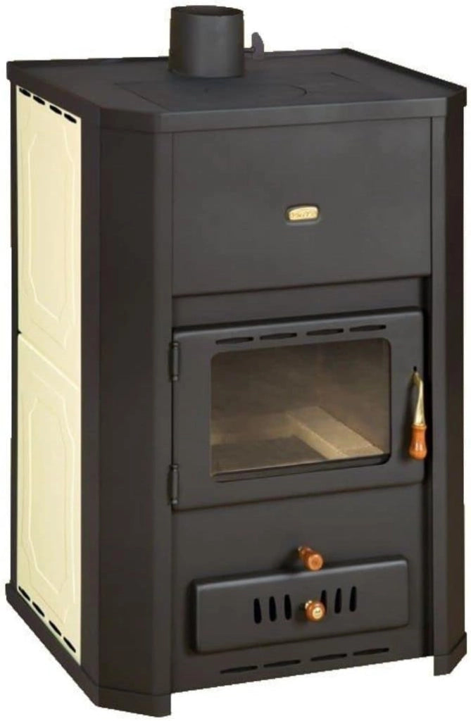 Stufa a legna per impianto di riscaldamento centralizzato Prity WD W24. 23 + 6kw Potenza di riscaldamento