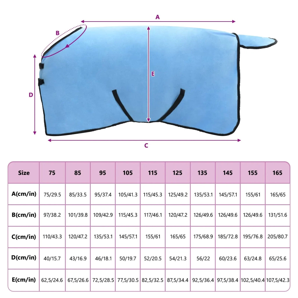 Coperta per Cavalli Aqua Completo 105 cm Poliestere 42013190