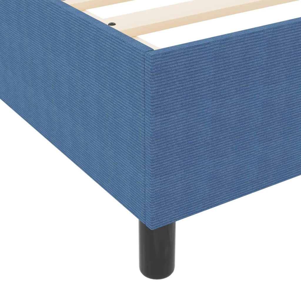 Struttura letto piattaforma Blu 90 x 200 cm Tessuto in Cords 3337390