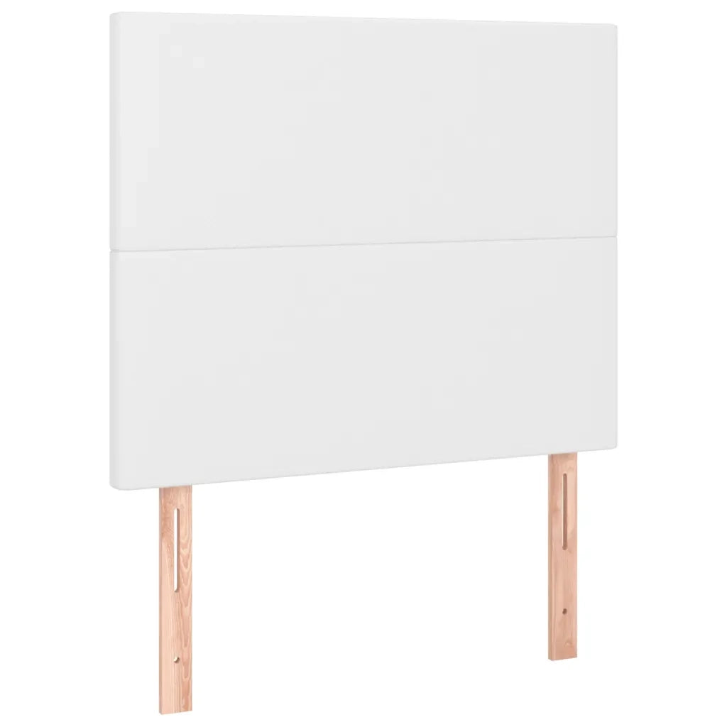 Giroletto Molle con Materasso e LED Bianco 90x190 cm Similpelle