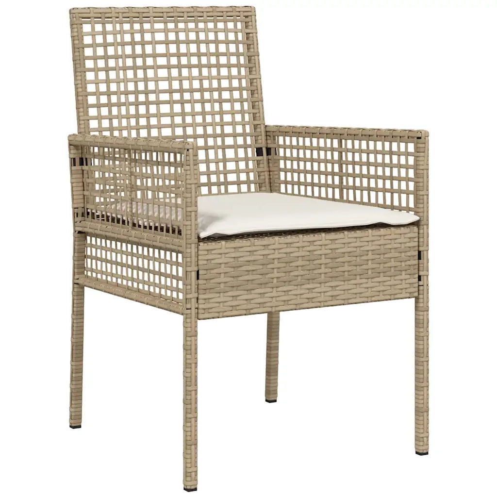 Sedia da Giardino 2 pcs Beige 55 x 53 x 85 cm polyrattan 42003449
