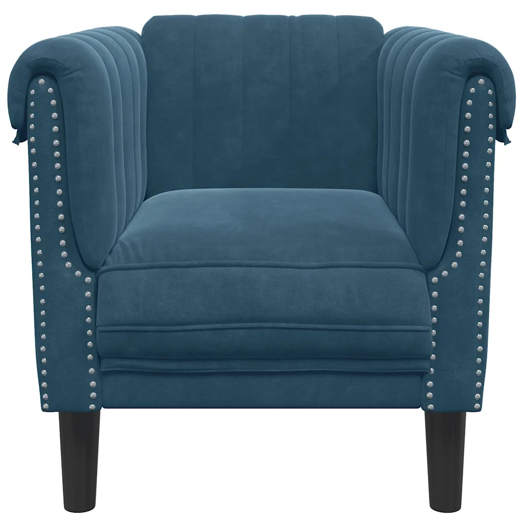 Poltrona Blu in Velluto 372573