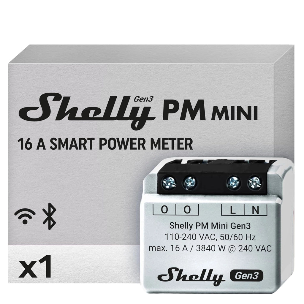 Shelly Plus PM Mini Gen 3 Relè smart mini