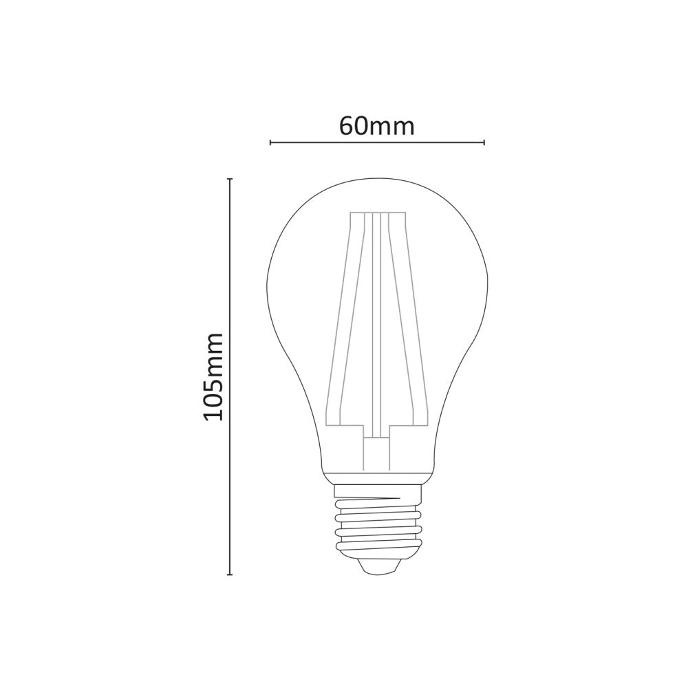 Alca power a67 18w 220v 3280lm 4000k e27 lampada classica a filamento a led