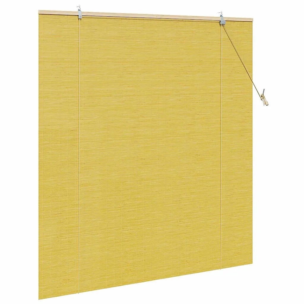 Tenda a rullo Giallo 150 x 160 cm Bambù 42006876