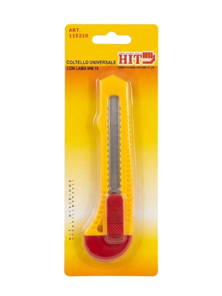 Cutter Professionale HIT Lama 18mm Spezzabile Coltello Universale Brico