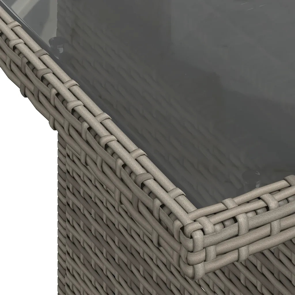 Set Divano da Giardino 6 pz con Cuscini Grigio in Polyrattan 3326321