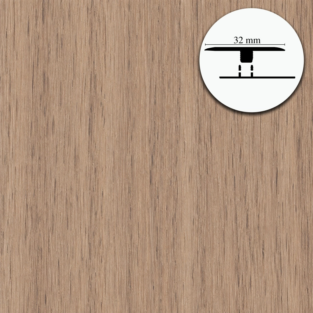 Profilo di Giunzione per Pavimenti SPC TAAC! in Alluminio Piatto o a Discesa 900 mm – Varie Colorazioni - AZHA ATHENA - PIATTO