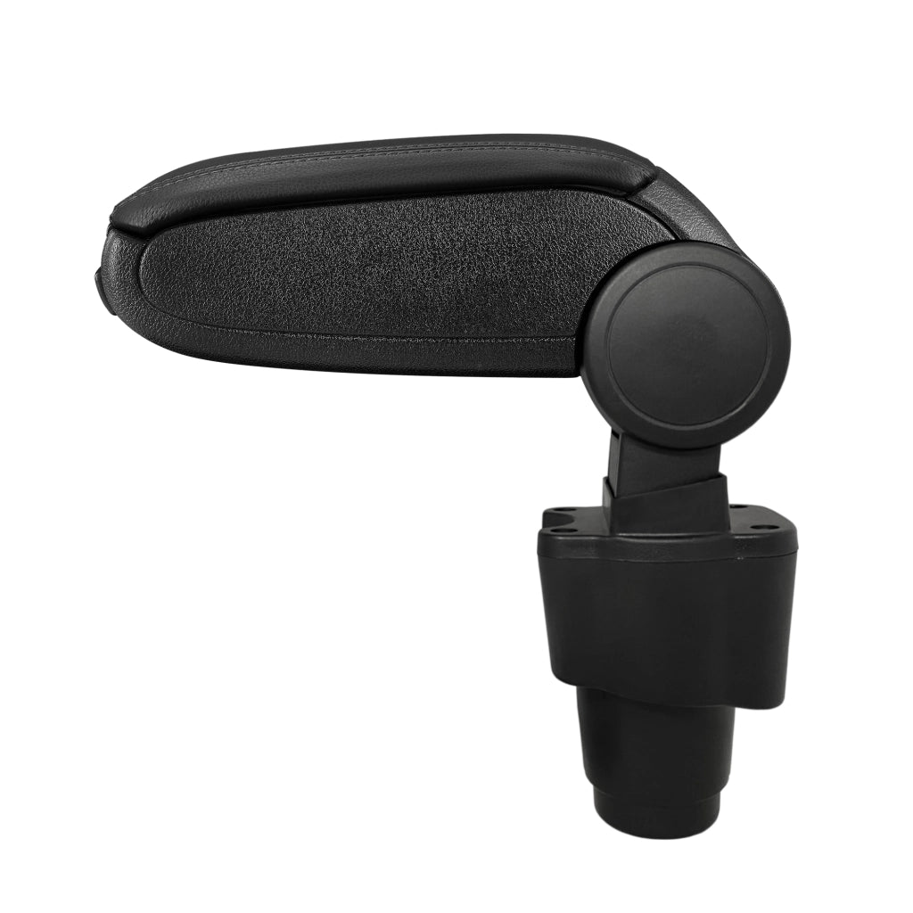 Bracciolo Centrale con Vano Portaoggetti per Auto Poggiabraccio per Automobile Specificata in Marca - Rivestimento in Similpelle - Nero - Dacia Sandero II
