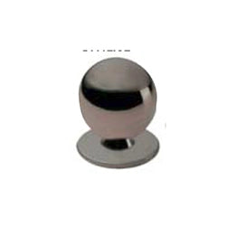 Pomolo a sfera in ottone - Ø 20 mm. - cromato