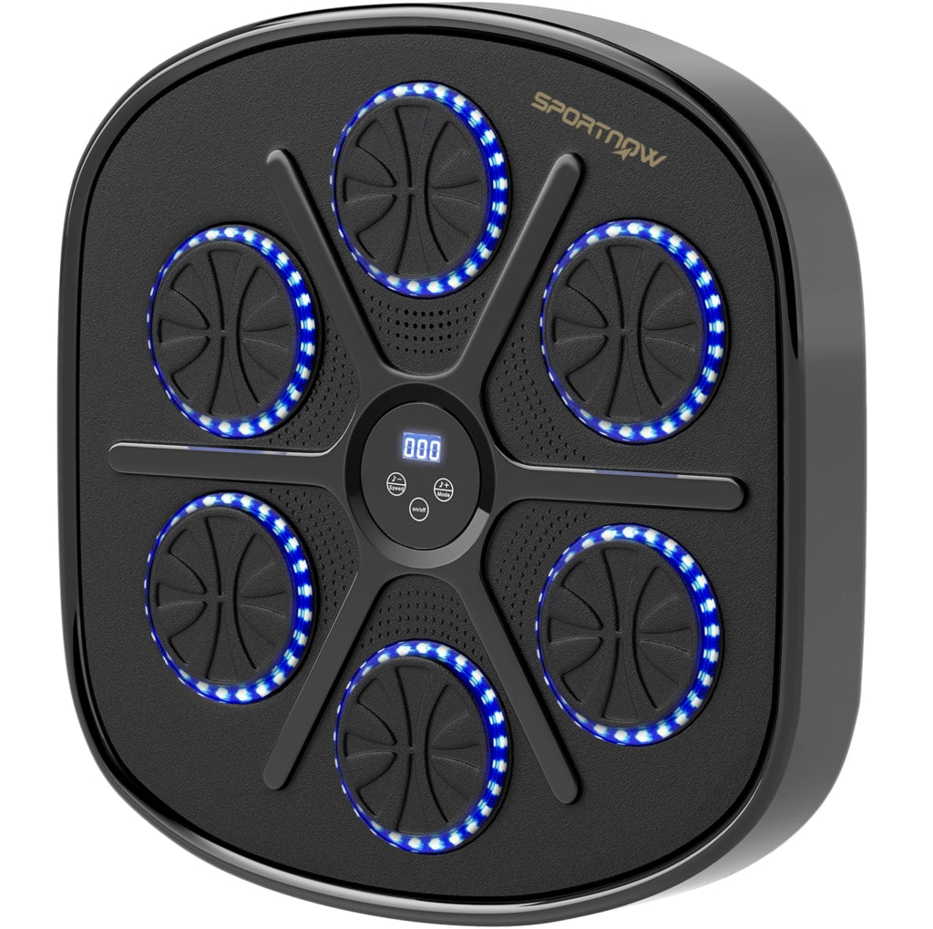 Macchina da Box Elettronica con Bluetooth, LED e Montaggio a Parete, Nero, 41,8x44,6x7,5 cm