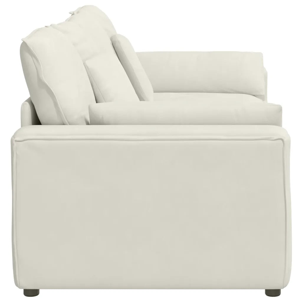 Divano Modulare con Cuscini Crema 3321136