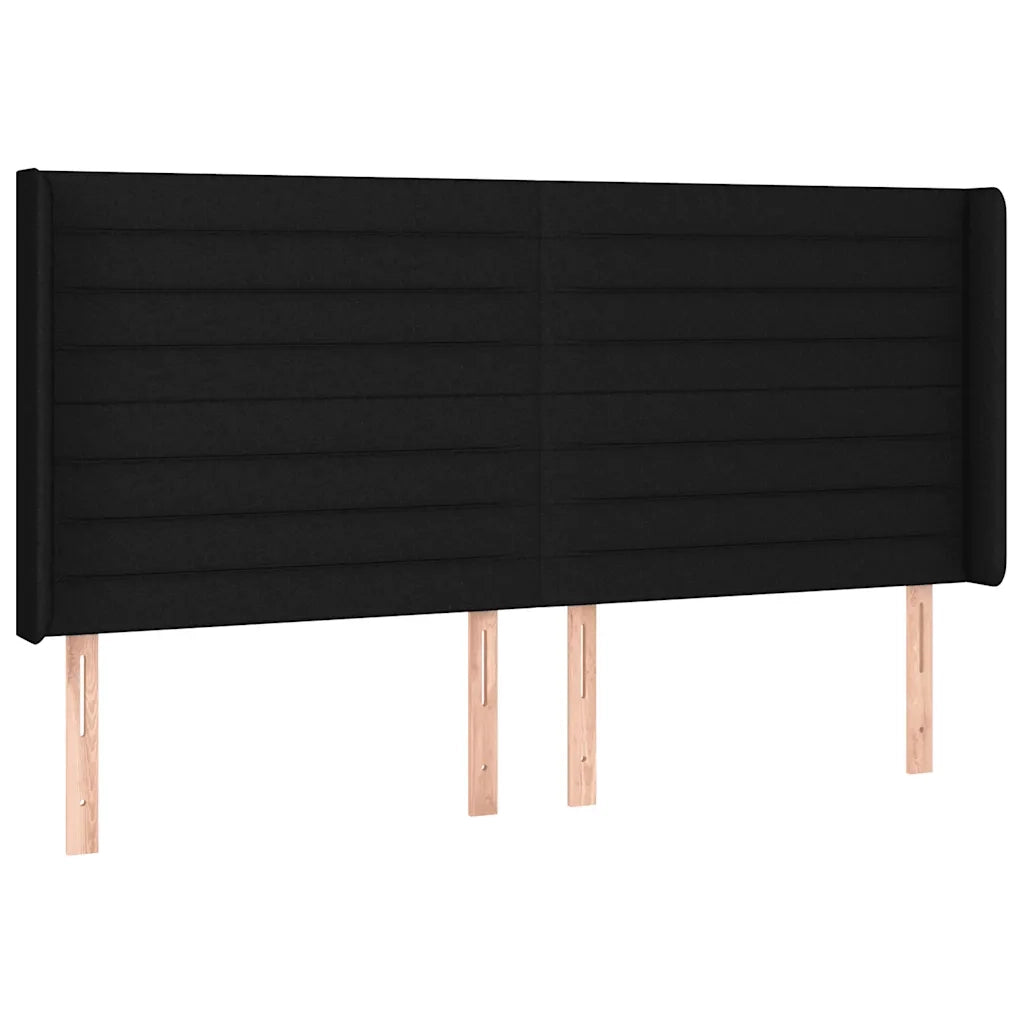 Letto a Molle con Materasso e LED Nero 180x200cm in Tessuto 3138975