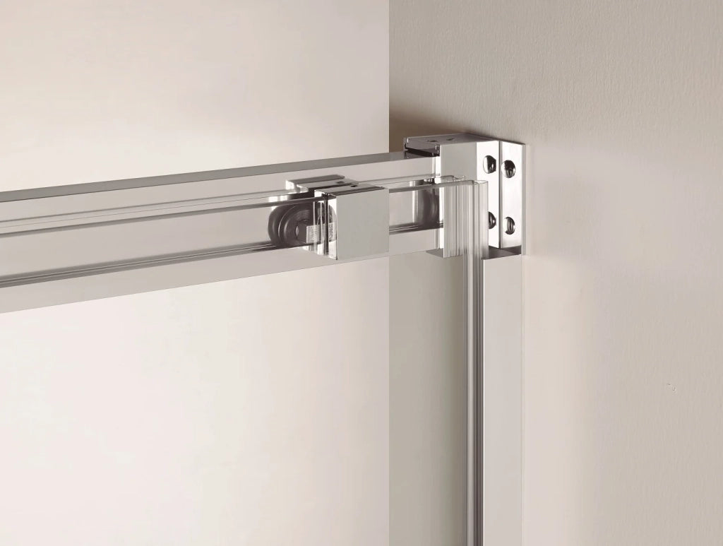 Box doccia angolare BASIC apertura al vertice 70x70 cm (65-70/65-70) rame vetro trasparente