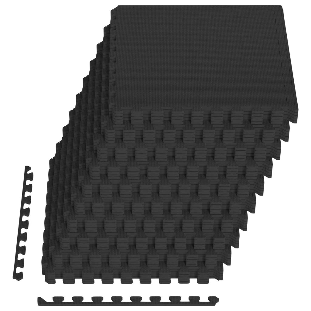 Tappeti 40 pcs Nero 14,4 m² Schiuma EVA 42040724