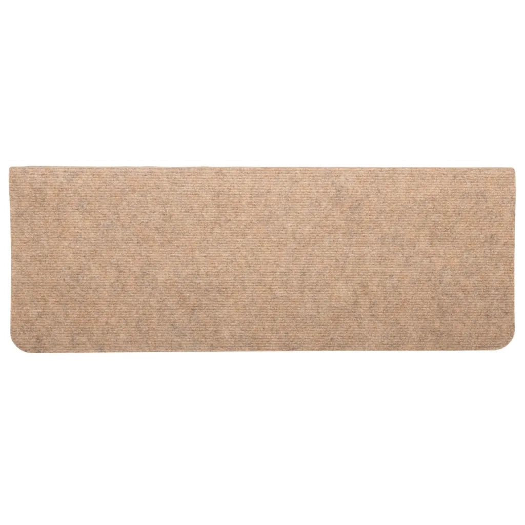 Tappetini Autoadesivi per Scale 30 pz | Gradini per Scale Beige 65x24,5x3,5 cm