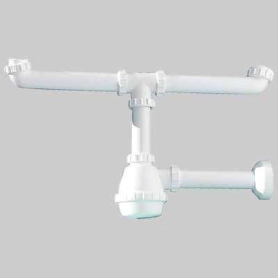 Sifone 2 vie PVC 'MARIPLAST'  1 1/2     MARYPLAST