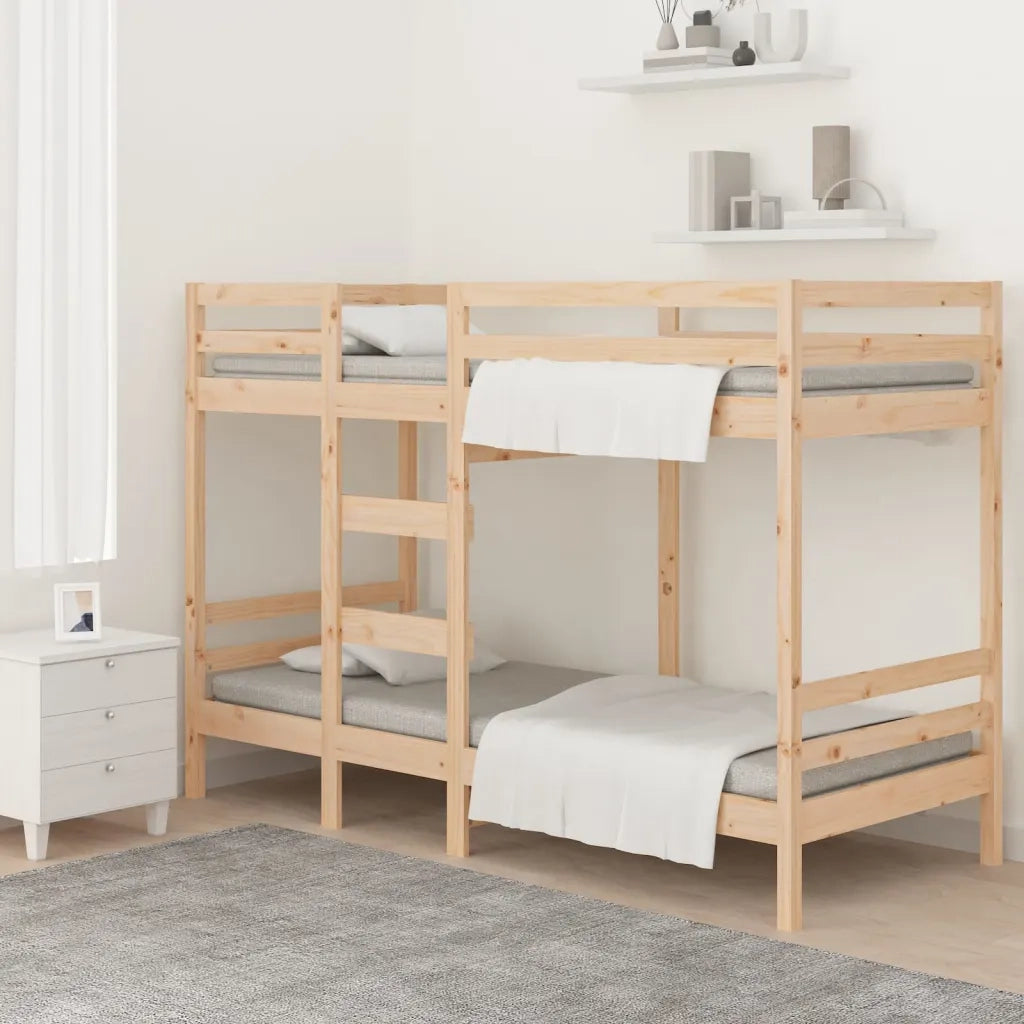 Letto a Castello senza Materasso 90x200cm Massello Pino