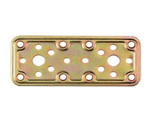 PIASTRA DI GIUNZIONE PESANTE DRITTA LARGHEZZA MM.50 ART.770- - mm.80x50 - spessore mm.2,2 - 50 pezzi ALDEGHI