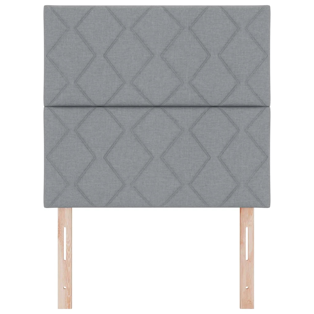 Testiera | Testata Grigio chiaro 100 cm Tessuto