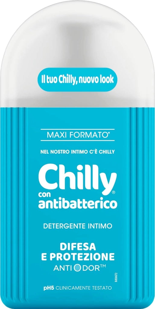 SET 6 CHILLY GEL DETERGENTE INTIMO DA 300ML MAXI NEW  ANTIBATTERICO