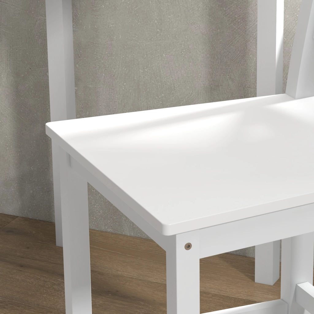 Sedia da Bar ¨C Minimal ¨C Legno Bianco 60 cm