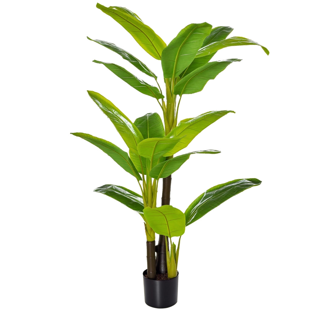 Albero di Banano Artificiale in Vaso ¨C Minimal ¨C 150cm Verde per Interno ed Esterno