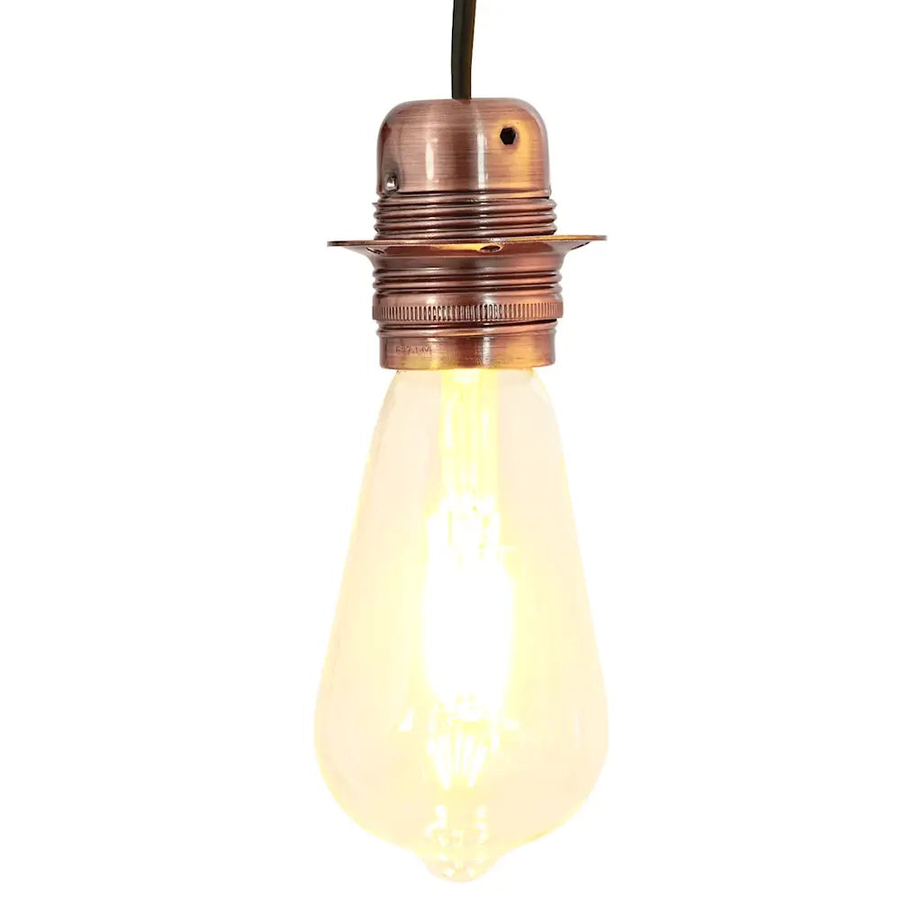 Portalampade 2 pz Rosso Bronzo E27 4106519