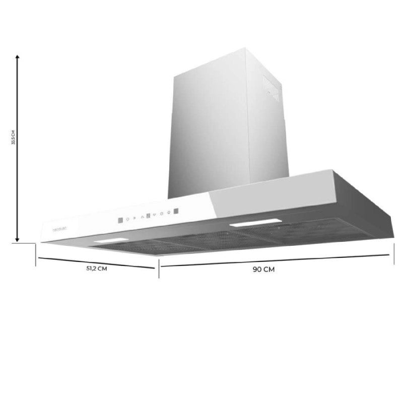 CECOTEC 02886 - Bolero Flux TT 905500 Glass White A++