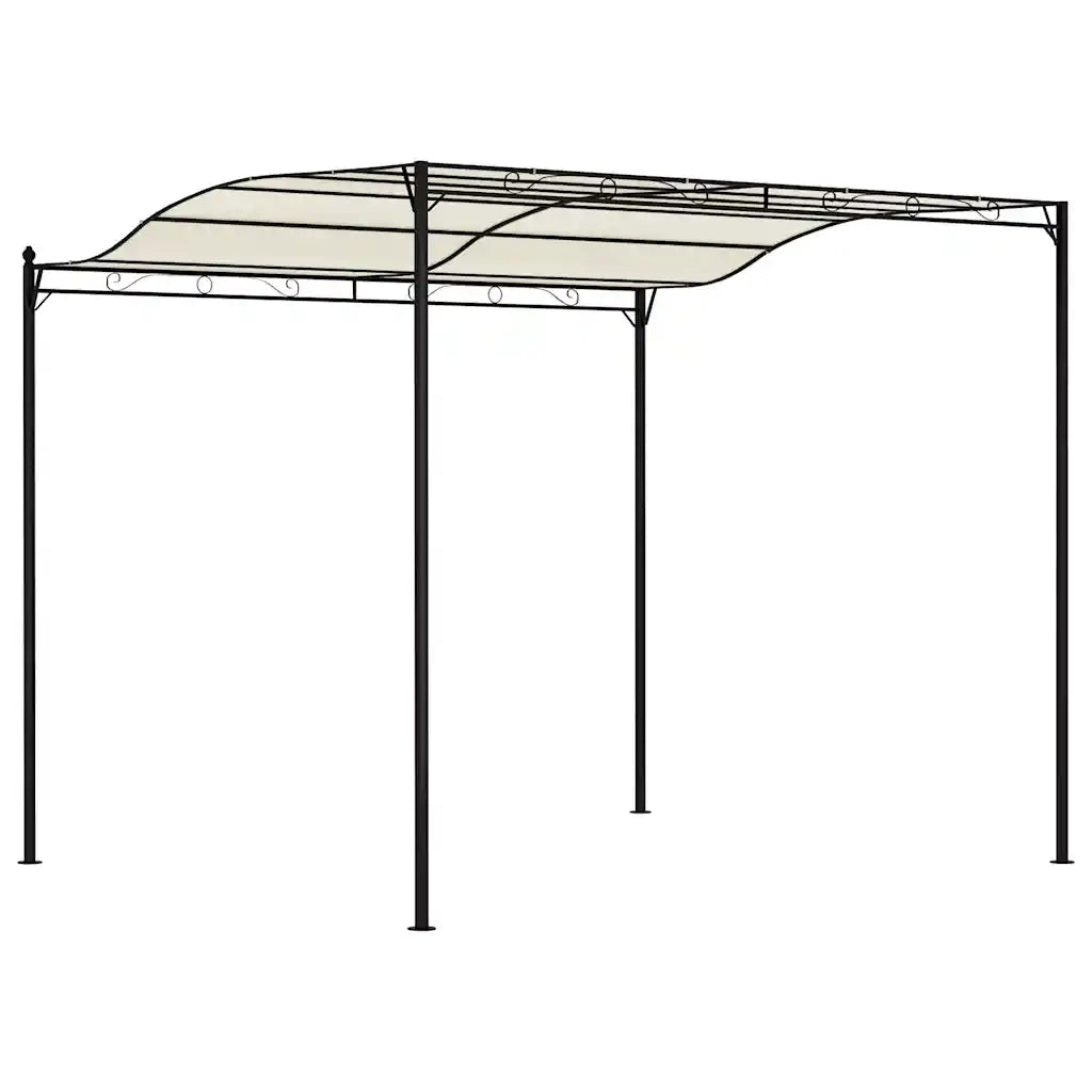 Gazebo in Tessuto Bianco Crema