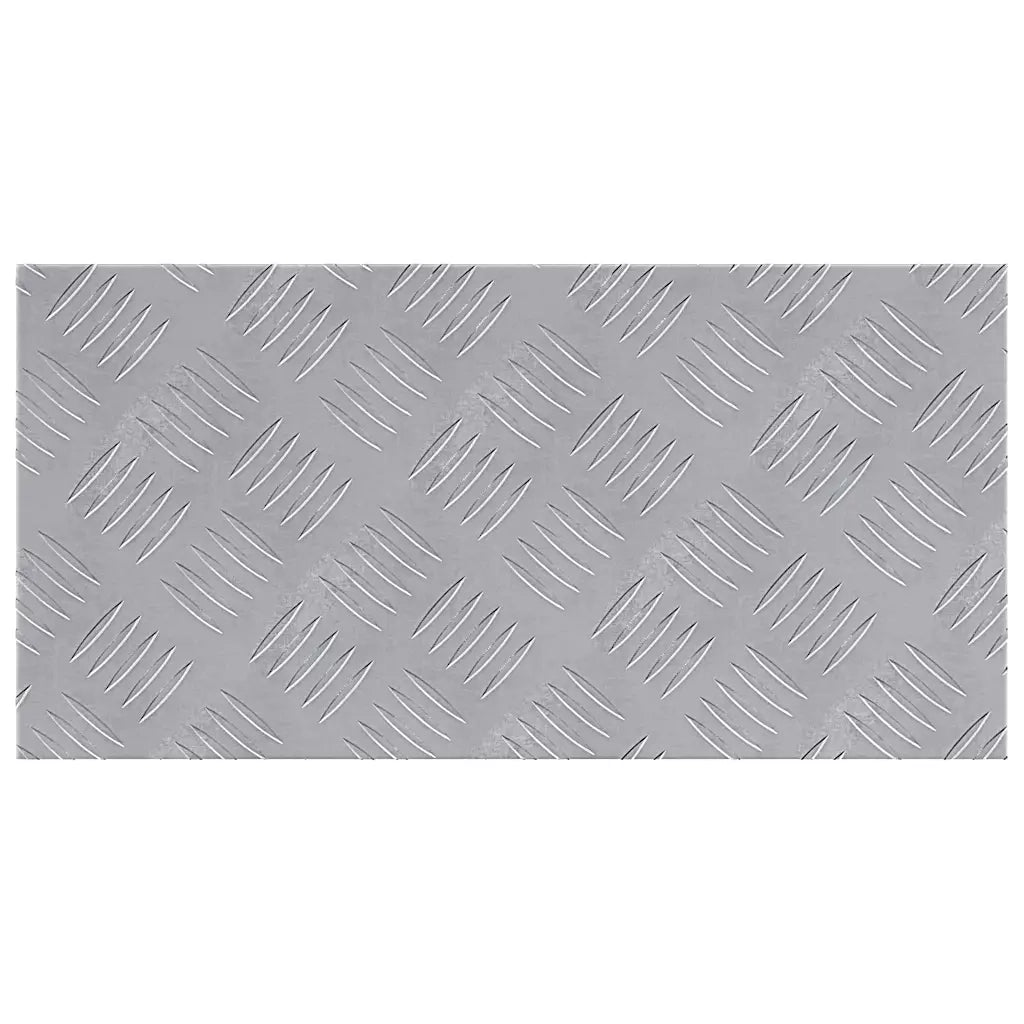 Gradini per Scale 2 pz | Tappetini per scale autoadesivi Argento 50 x 25 cm Alluminio