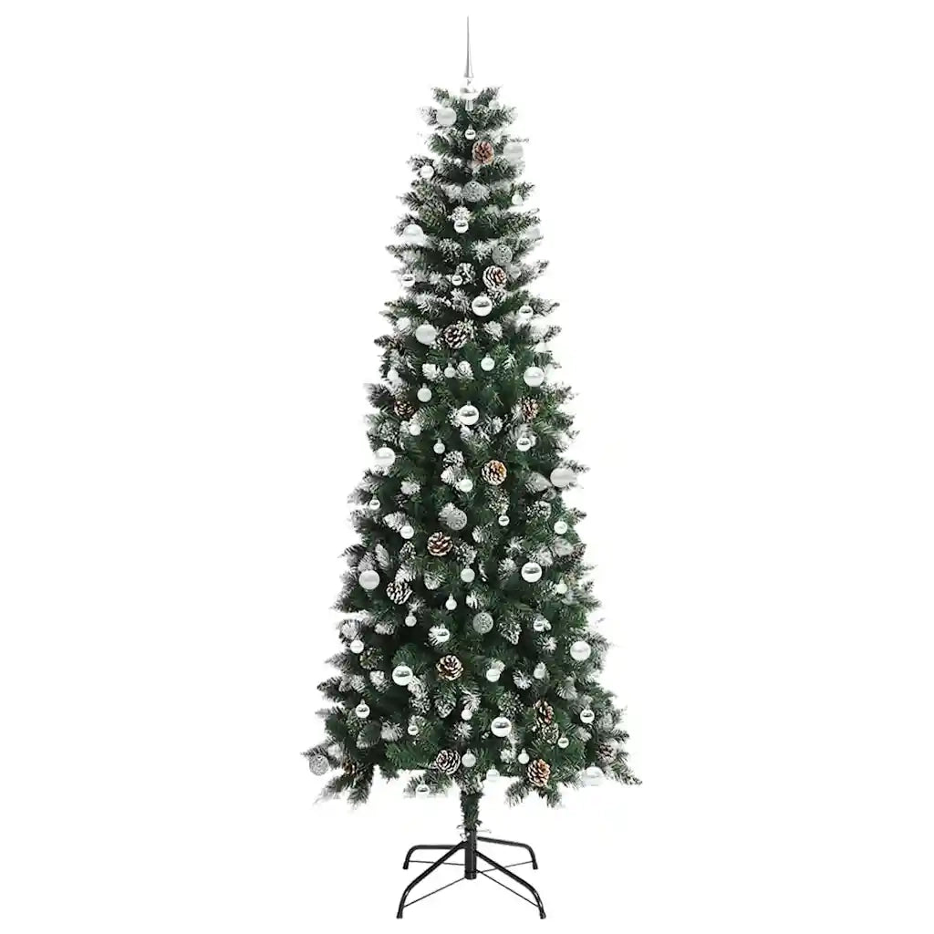 Albero di Natale artificiale con 300 LED Verde 240 cm