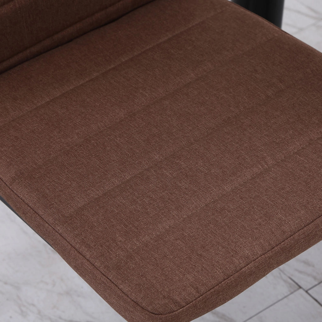 Set 4 Sedie 41x50x97 cm in Tessuto Cachi