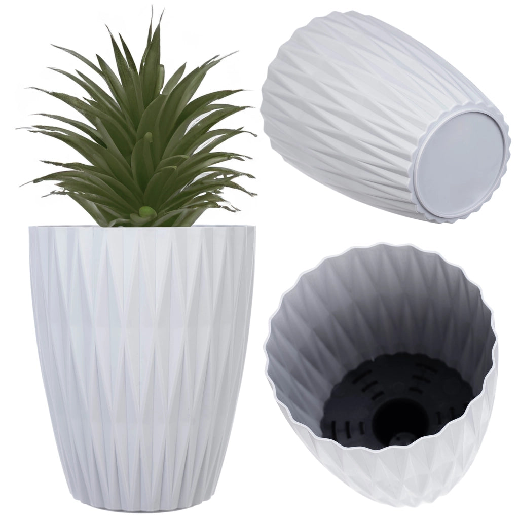 KADAX Doniczka Caro Petit 15 szara lodowa 5730-105
