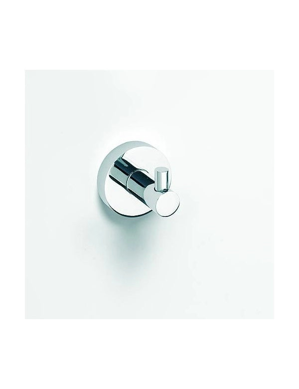 Appendiabiti singolo OMEGA in ottone cromato 5,5x5,5x5cm