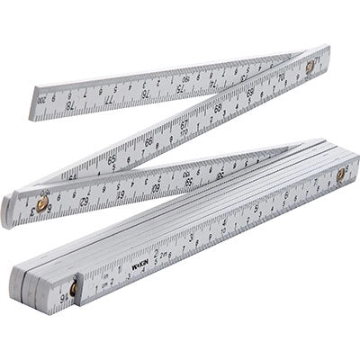DOPPIOMETRO ABS 501202 WOKIN - BIANCO DECIMETRI NERI MT 2- 12 pezzi