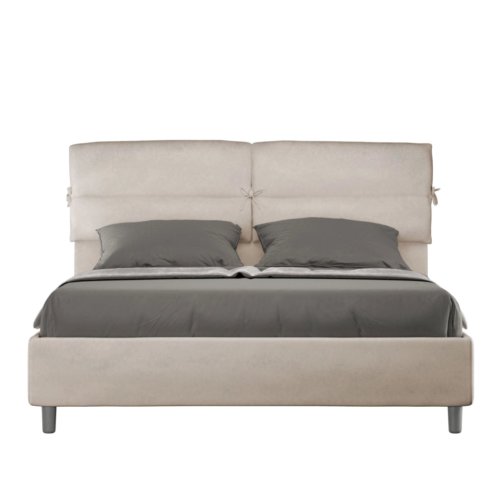 Letto Matrimoniale 160x190 cm con Rete Nandy Sabbia