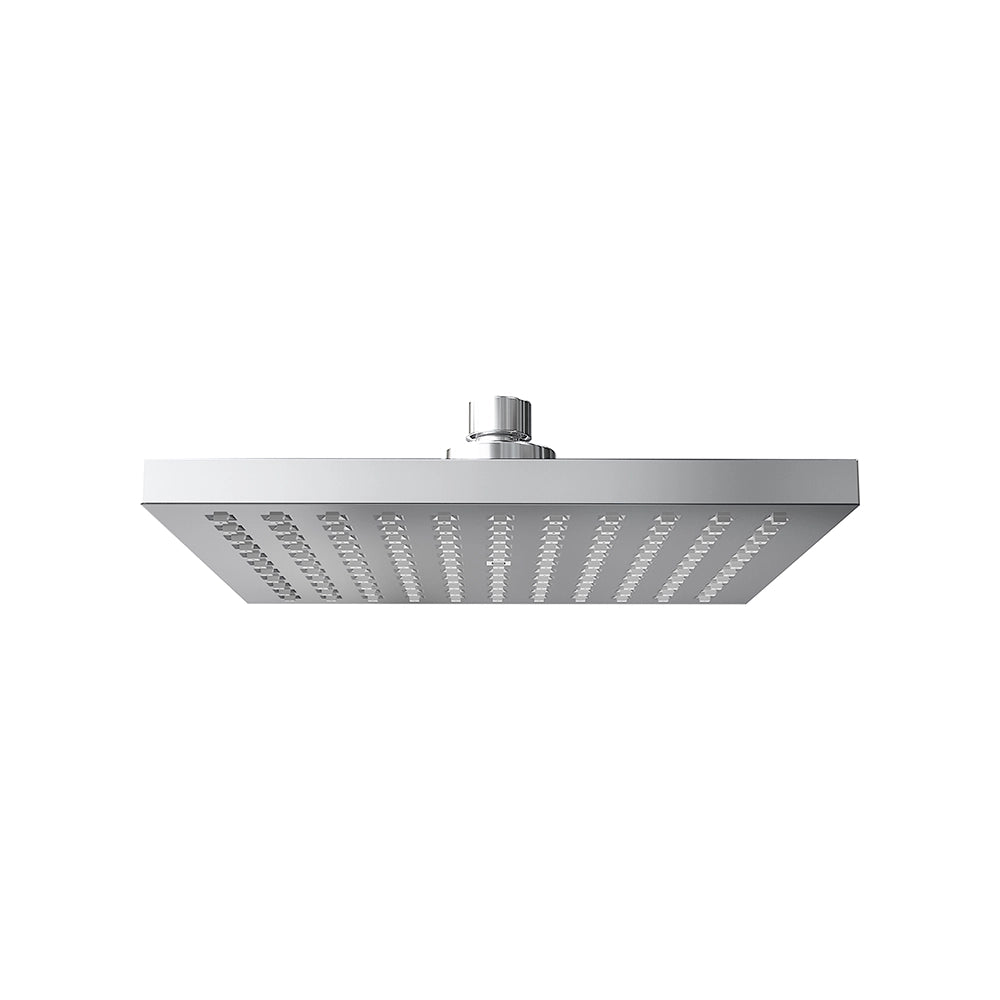 Soffione doccia 20x20 cm orientabile in abs cromato