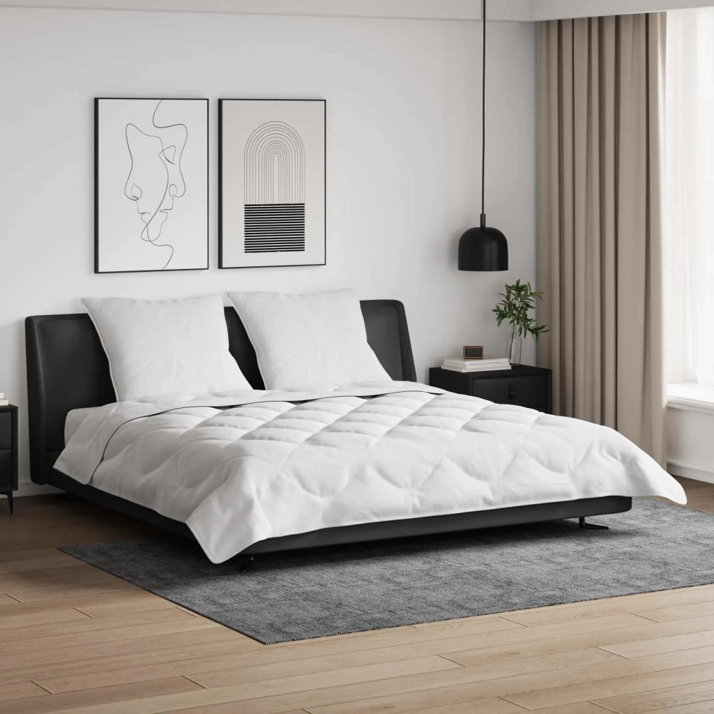 Duvet Estivo con cuscino 3 pcs Bianco Microfibra 3377275