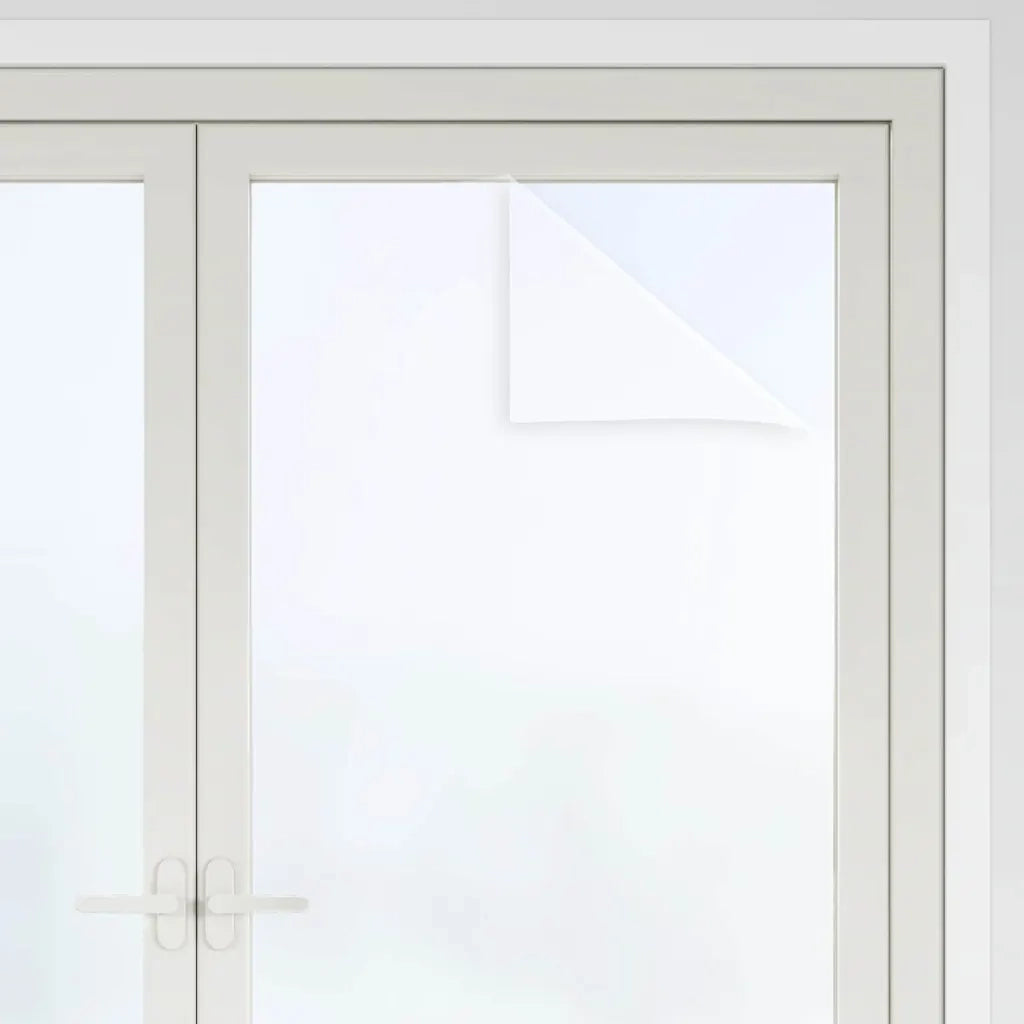 Pellicola statica per finestre Bianco Frosted 45 x 2000 cm PVC 3394689
