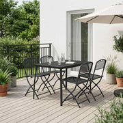 Set di Mobili da Esterno 5 pz Antracite Ferro e Acciaio 3422896