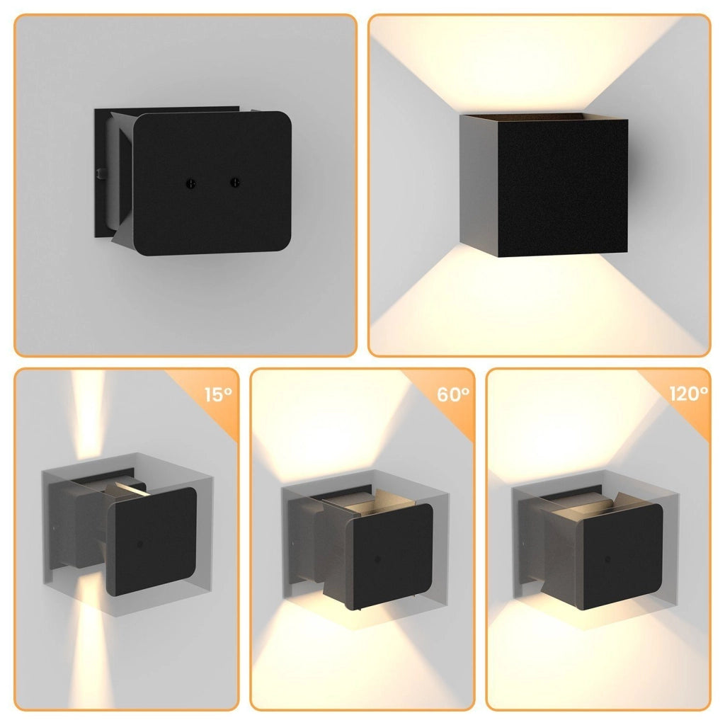 ZMH Lampada da Parete LED 5W Moderne luce verso l'alto e il basso per camera e corridoio
