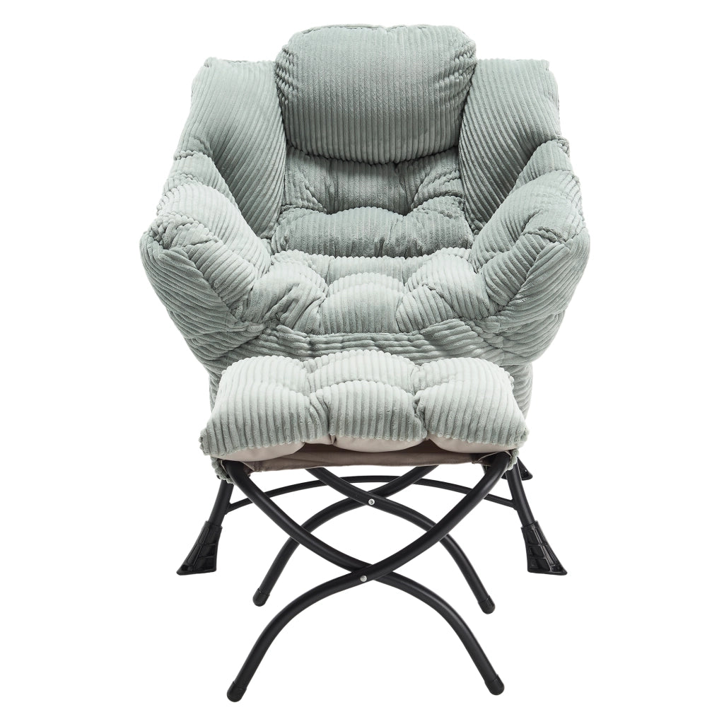 Poltrona Relax con Poggiapiedi e Braccioli ¨C Xylo ¨C Verde Chiaro