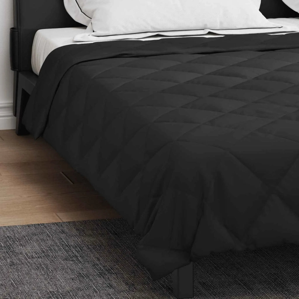 Piumone Completo Annuale Nero 200 x 200 cm Microfibra 42025587