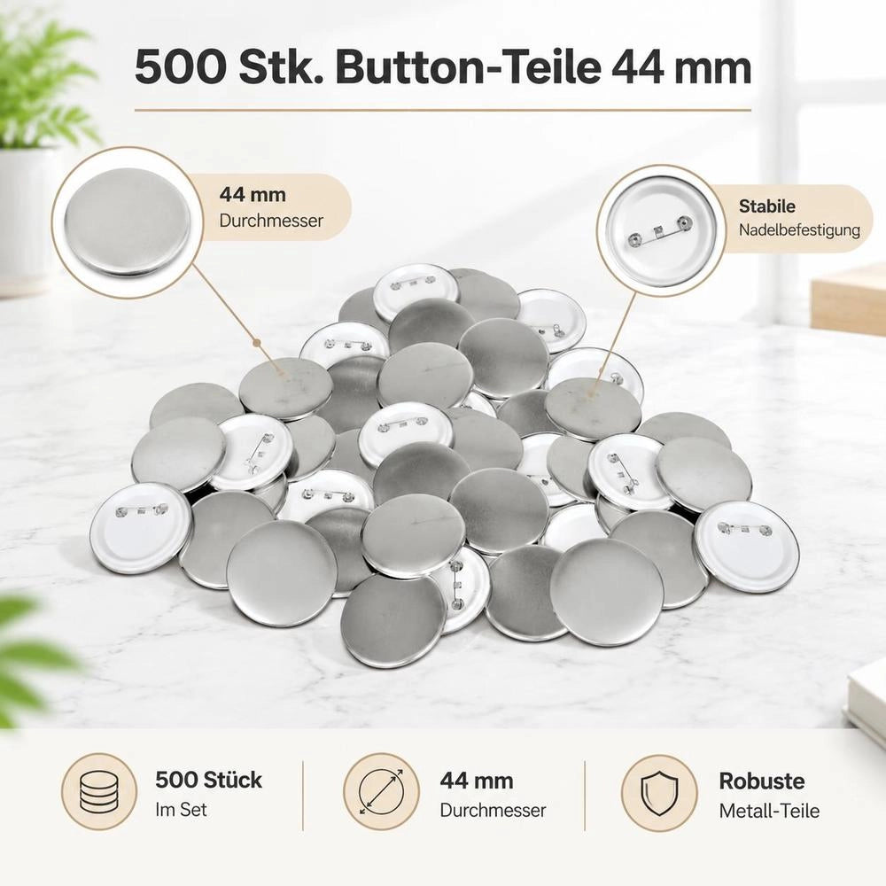 500 Button Parts, 44 Mm